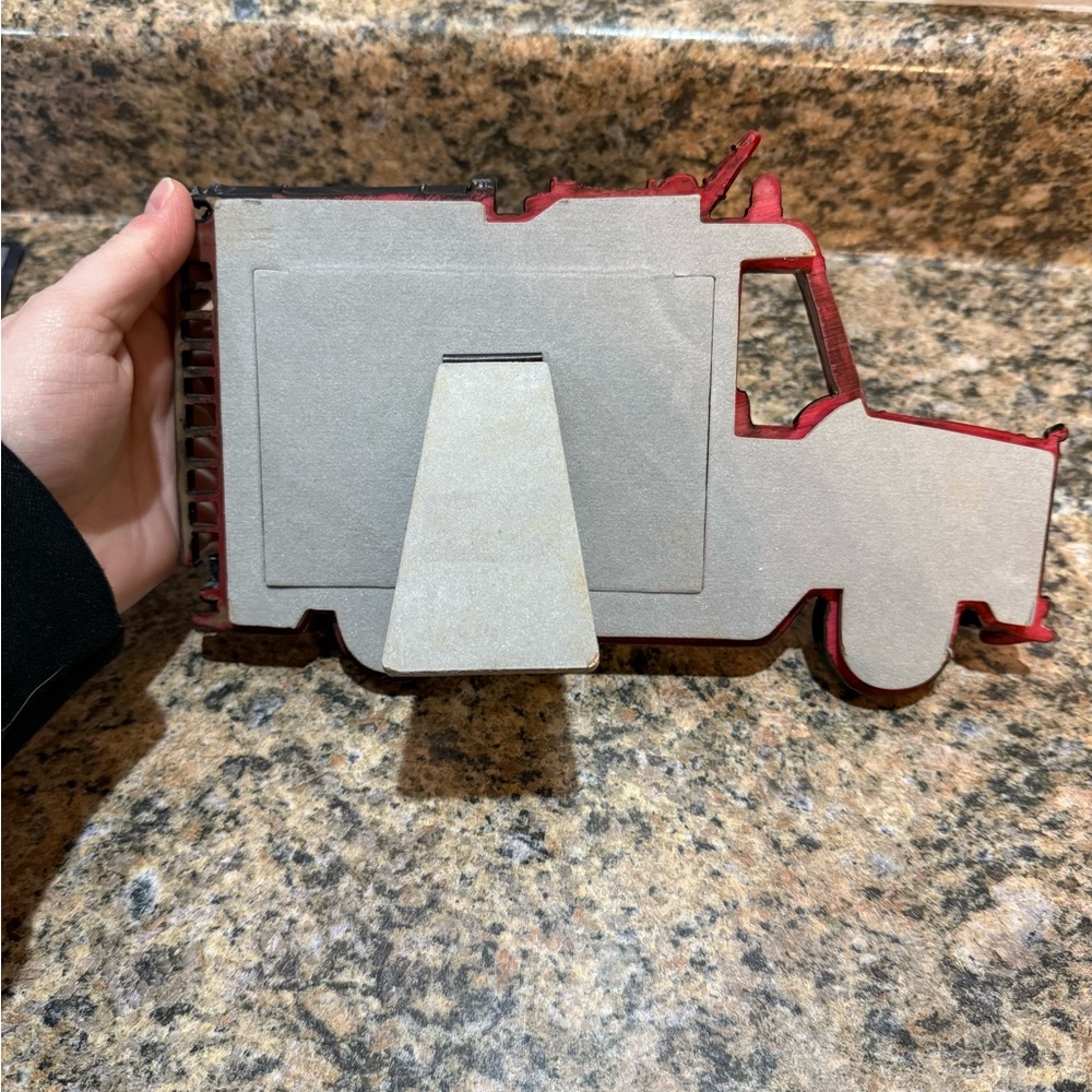Patriotic Fire Truck Photo Frame - Picture 3 of 4